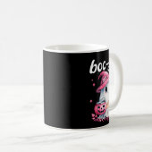 Boujee Boo Jee Spooky Ghost Pink Halloween Pumpkin Kaffeetasse (VorderseiteRechts)