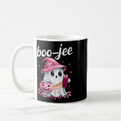 Boujee Boo Jee Spooky Ghost Pink Halloween Pumpkin Kaffeetasse (Links)