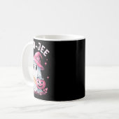 Boujee Boo Jee Spooky Ghost Pink Halloween Pumpkin Kaffeetasse (Vorderseite Links)