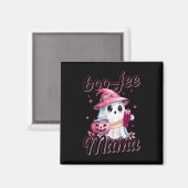 Boujee Boo Jee Spooky Ghost Pink Halloween Pumpkin Magnet (Vorderseite/Rückseite)