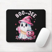 Boujee Boo Jee Spooky Ghost Pink Halloween Pumpkin Mousepad (Mit Mouse)