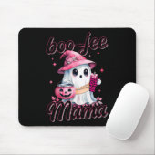Boujee Boo Jee Spooky Ghost Pink Halloween Pumpkin Mousepad (Mit Mouse)