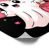 Boujee Boo Jee Spooky Ghost Pink Halloween Pumpkin Poster (Ecke)