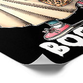 Boujee Boo Jee Spooky Ghost Pink Halloween Pumpkin Poster (Ecke)