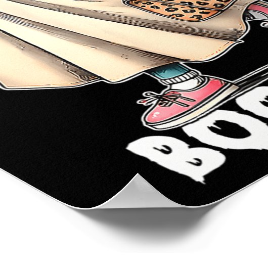 Boujee Boo Jee Spooky Ghost Pink Halloween Pumpkin Poster (Ecke)