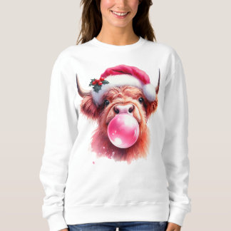 Boujee Christmas Cow Sweatshirt