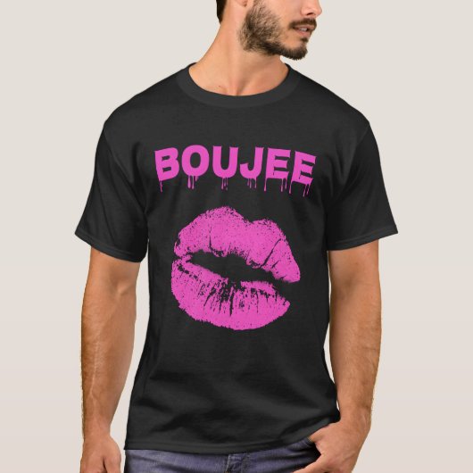 Boujee Dripg Perfect Lips Beauty Kiss T-Shirt (Vorderseite)