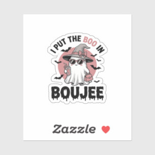Boujee-Geist Halloween Vintage Gravur Design_1 Aufkleber