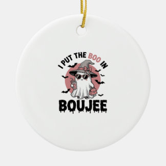 Boujee-Geist Halloween Vintage Gravur Design_1 Keramik Ornament