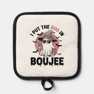 Boujee-Geist Halloween Vintage Gravur Design_1 Topflappen