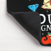 Boujee Gnome Xmas Family Matching Group Christmas  Mousepad (Ecke)