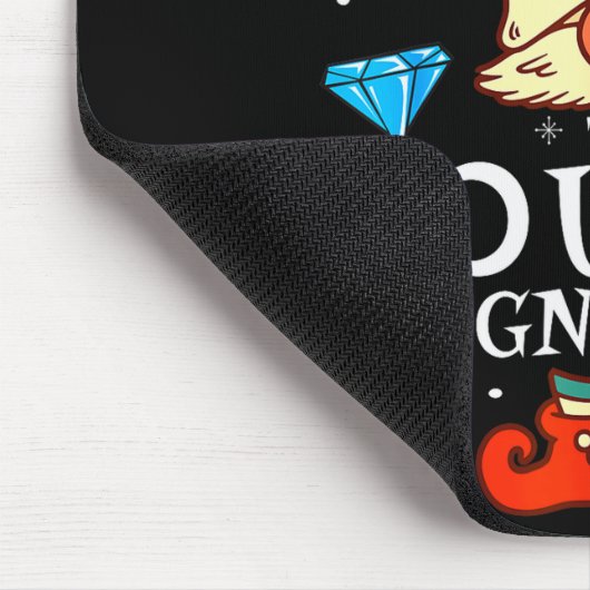 Boujee Gnome Xmas Family Matching Group Christmas Mousepad (Ecke)