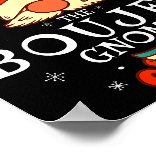 Boujee Gnome Xmas Family Matching Group Christmas Poster (Ecke)