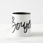 Boujee Popular Zitat Black Künstlerisch Typografy  Tasse (Zentrum)