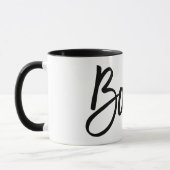 Boujee Popular Zitat Black Künstlerisch Typografy  Tasse (Links)