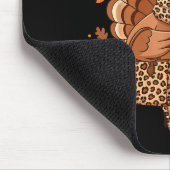 Boujee Turkey Leopard Preppy Fall Thanksgiving Pum Mousepad (Ecke)