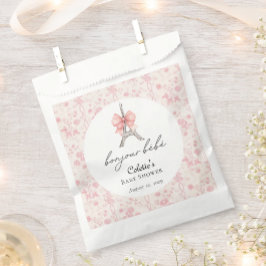 Boujour Bebe Paris French Toile Pink Baby Dusche Geschenktütchen