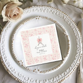 Boujour Bebe Paris French Toile Pink Baby Dusche Serviette