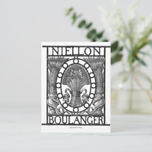 Boulanger Bakery Postkarte (Stehend Vorderseite)