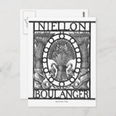 Boulanger Bakery Postkarte (Vorne/Hinten)