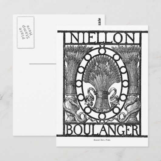 Boulanger Bakery Postkarte (Vorne/Hinten)