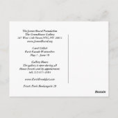 BOULANGERIE 28 Paris Aquarell Postkarte (Rückseite)