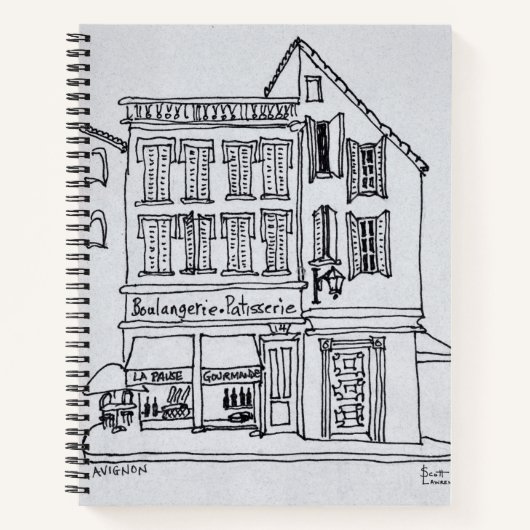 Boulangerie Patisserie, Avignon Notizblock (Vorderseite)