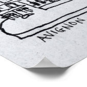 Boulangerie Patisserie, Avignon Poster (Ecke)