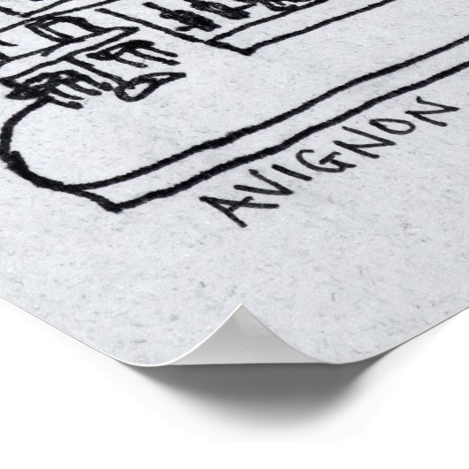 Boulangerie Patisserie, Avignon Poster (Ecke)