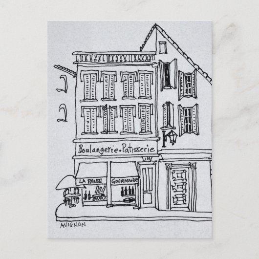 Boulangerie Patisserie, Avignon Postkarte (Vorderseite)