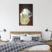 Boulangeritkristalle auf Fluorit, Hunan, China Leinwanddruck (Insitu (Schlafzimmer))