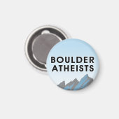 Boulder Atheisten Logo Magnet (Vorderseite/Rückseite)