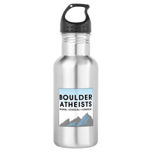 Boulder Atheists Logo Edelstahl-Wasserflasche Edelstahlflasche