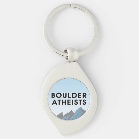 Boulder Atheists Logo Metal Keyring Schlüsselanhänger (Vorderseite)