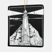 Boulder Bank Lighthouse Keramikornament (Links)