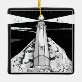 Boulder Bank Lighthouse Keramikornament (Vorderseite)