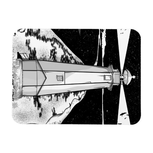 Boulder Bank Lighthouse Magnet (Horizontal)