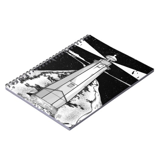 Boulder Bank Lighthouse Notizblock (Linke Seite)