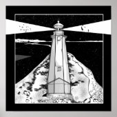 Boulder Bank Lighthouse Poster (Vorne)