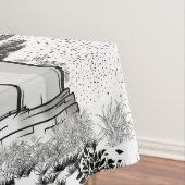 Boulder Bank Lighthouse Tischdecke (Beispiel)