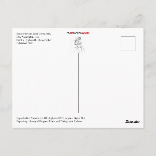Boulder Bridge Postkarte (Rückseite)