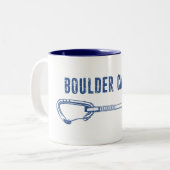 Boulder Canyon Colorado Klettersteig Quickziehung Zweifarbige Tasse (Vorderseite Links)
