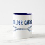 Boulder Canyon Colorado Klettersteig Quickziehung Zweifarbige Tasse (Mittel)