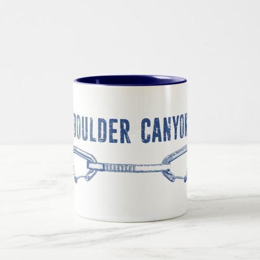 Boulder Canyon Colorado Klettersteig Quickziehung Zweifarbige Tasse (Mittel)
