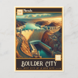 Boulder City, Nevada | VINTAG Postkarte