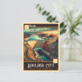 Boulder City, Nevada | VINTAG Postkarte (Stehend Vorderseite)