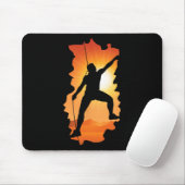 Boulder Climber Bergsteigen Klettern Bouldern Mousepad (Mit Mouse)