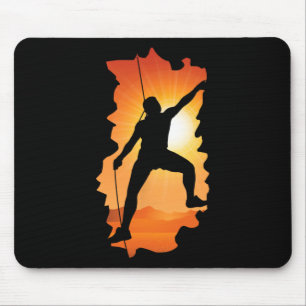 Boulder Climber Bergsteigen Klettern Bouldern Mousepad