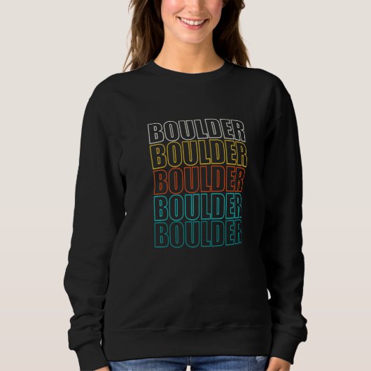 Boulder Colorado American Co USA Resident Heimat Sweatshirt (Vorderseite)