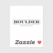 Boulder Colorado Aufkleber (Blatt)